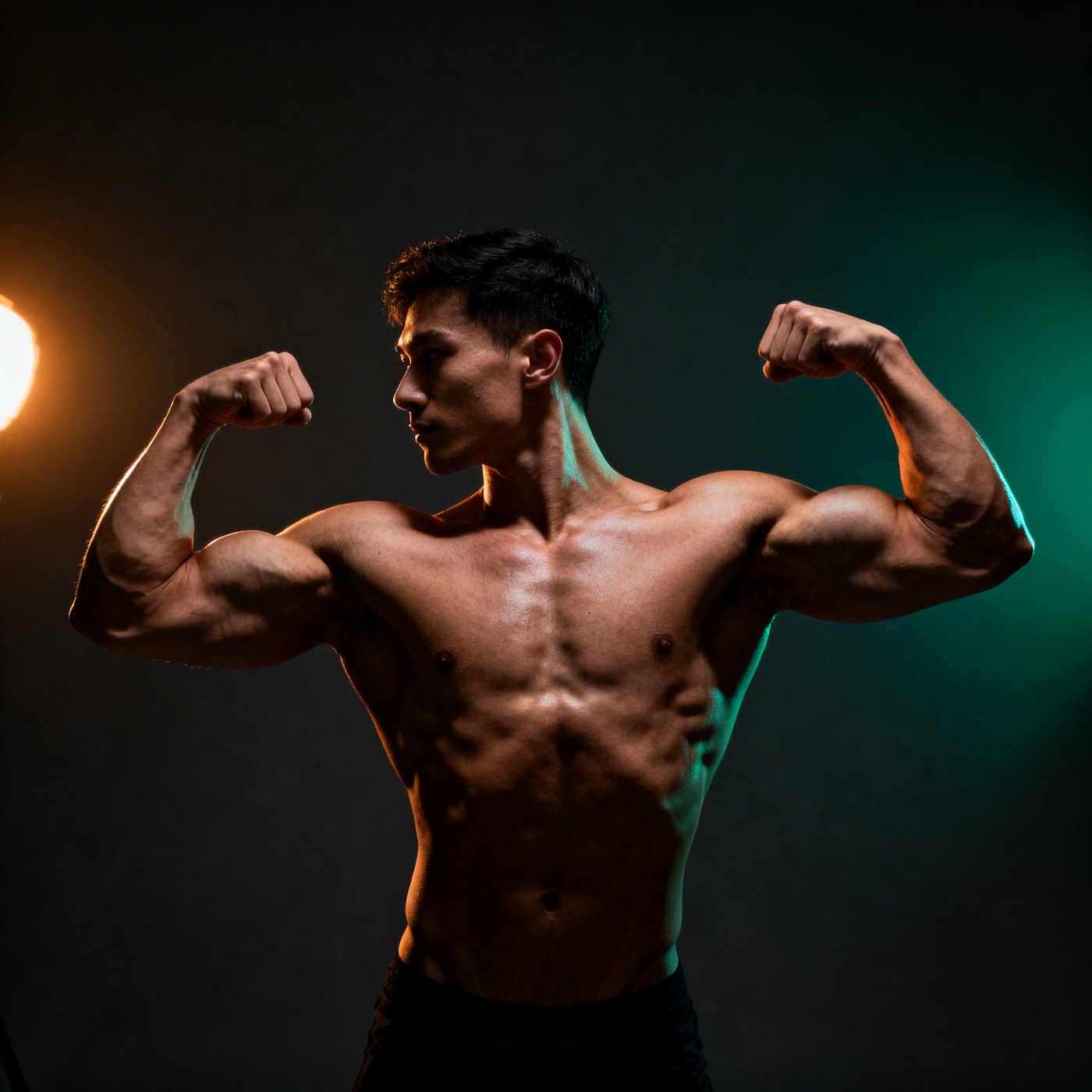 Bodybuilder Posing – Körper und Ästhetik